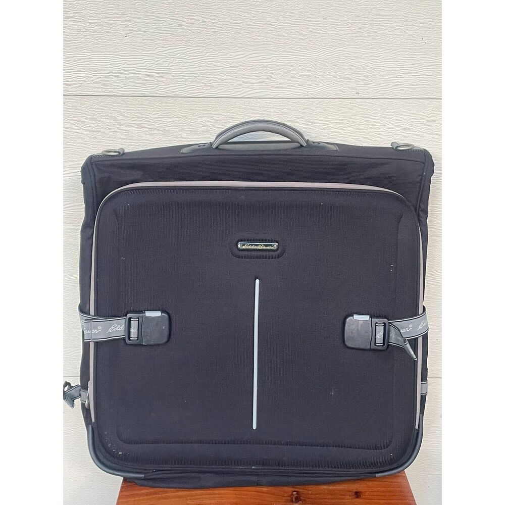 Vintage Eddie Bauer Black Ballistic Nylon Tri-Fold Garment Bag